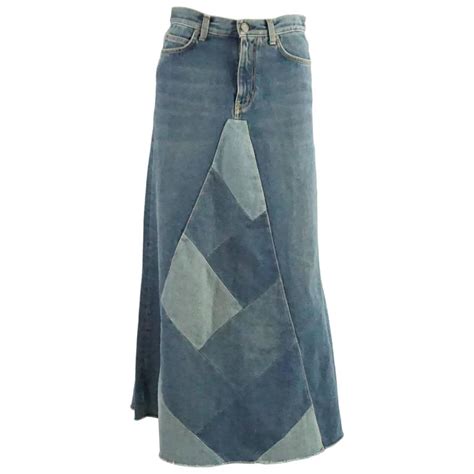 ysl denim skirt|saint laurent denim.